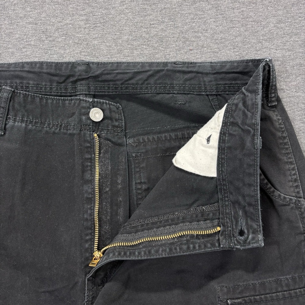 Levi's Cargo Shorts Mens 36 Black White Tag Utility Workwear Outdoors Skater - Picture 10 of 12